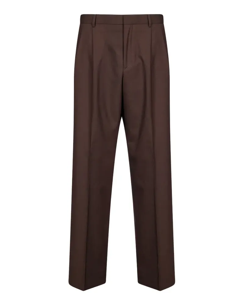 Sunflower pleat-detail trousers - Braun Braun