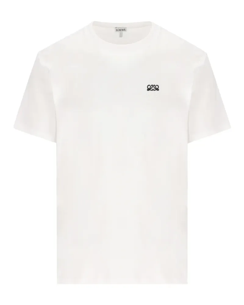 Loewe Anagram-embroidered T-shirt - Weiß Weiß