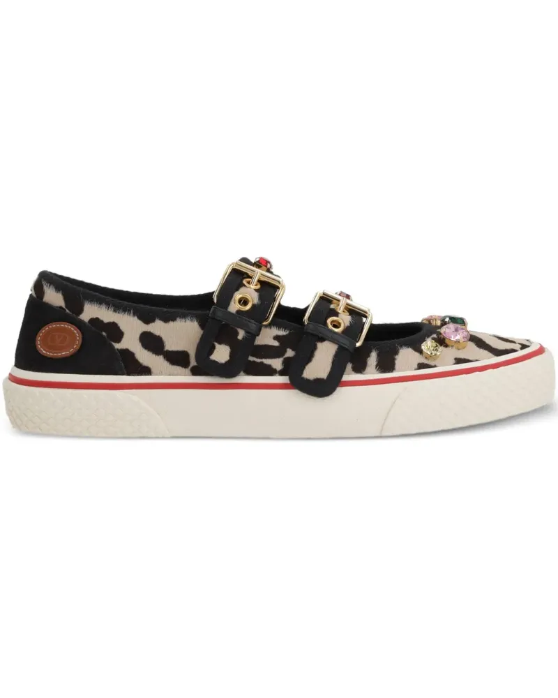 Valentino Garavani Dollyboard Sneakers mit Leoparden-Print - Nude Nude