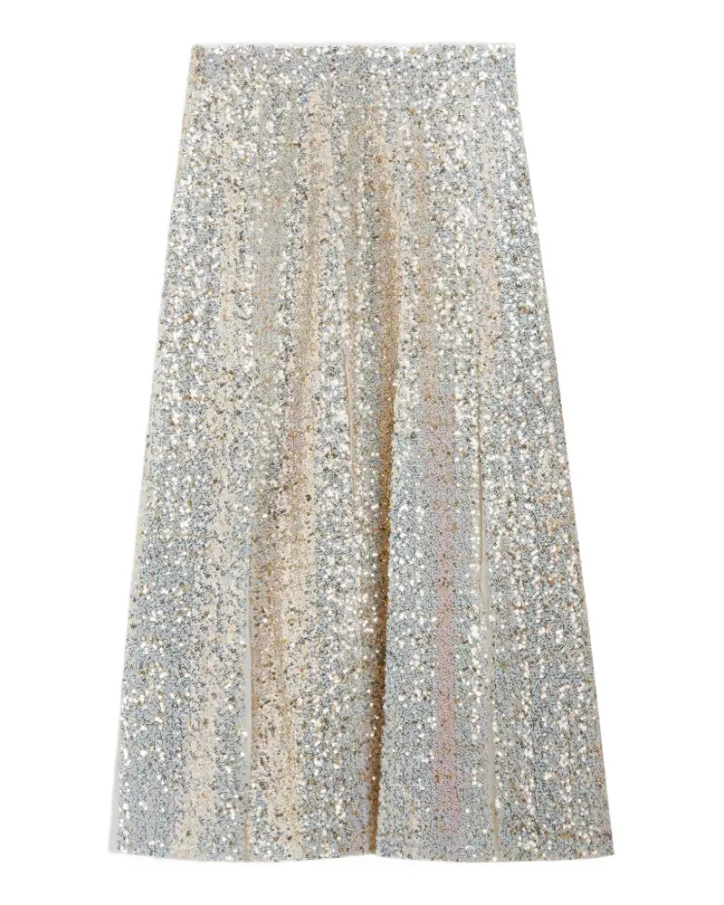 Ted Baker Kander sequin-embellished midi A-line skirt - Weiß Weiß
