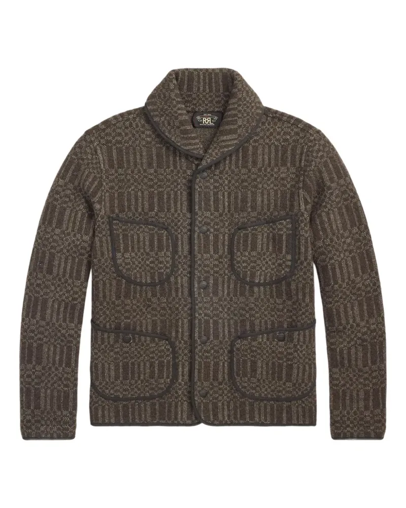 Ralph Lauren Gestrickter Intarsien-Cardigan - Grau Grau