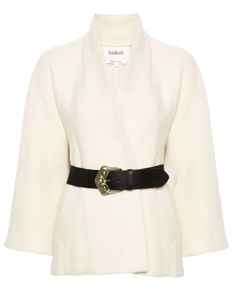 ba&sh Hini Jacke mit Gürtel - Nude Nude