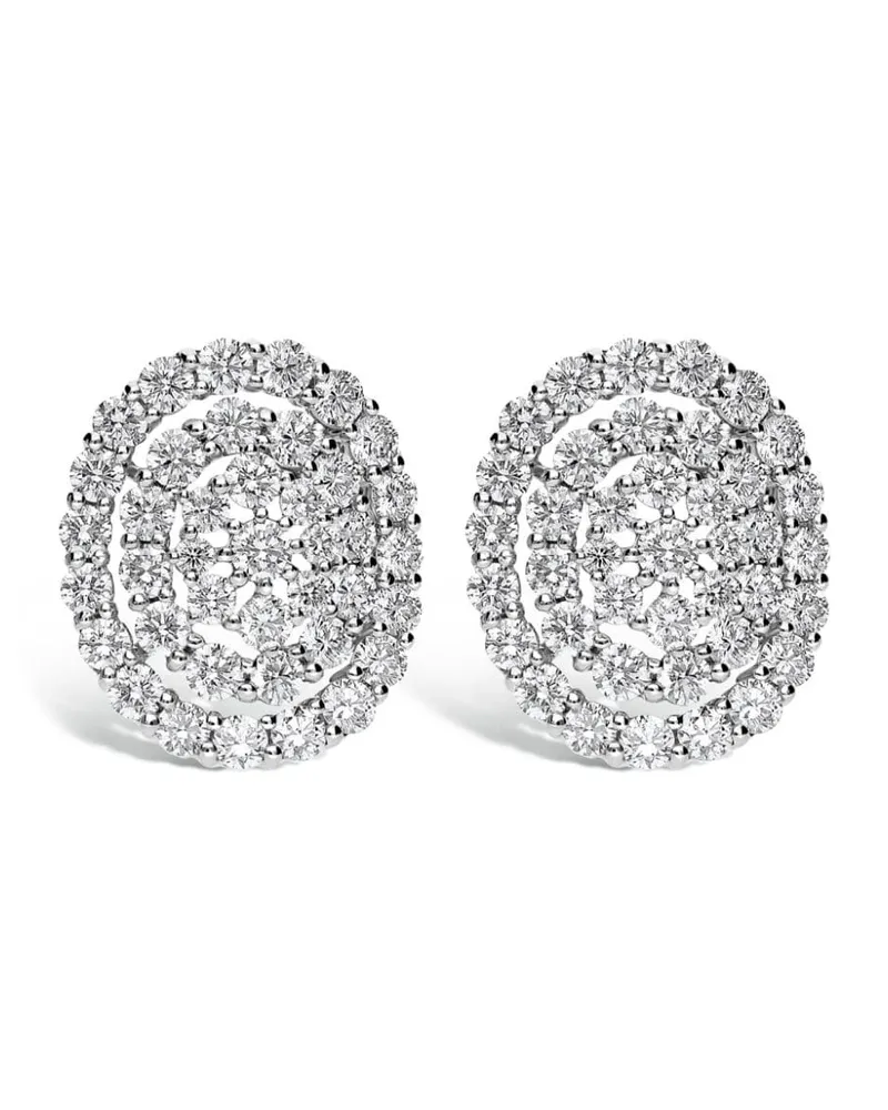 LEO PIZZO 18kt Must Have Weißgoldohrringe mit Diamanten - Silber Silber