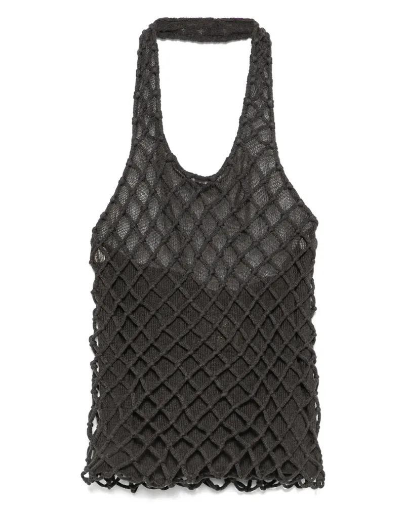 Isa Boulder Top mit Neckholder - Grau Grau
