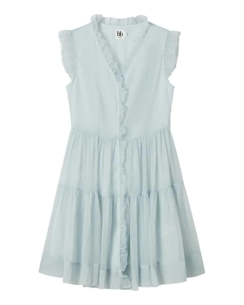 b+ab ruffled mini dress - Blau Blau