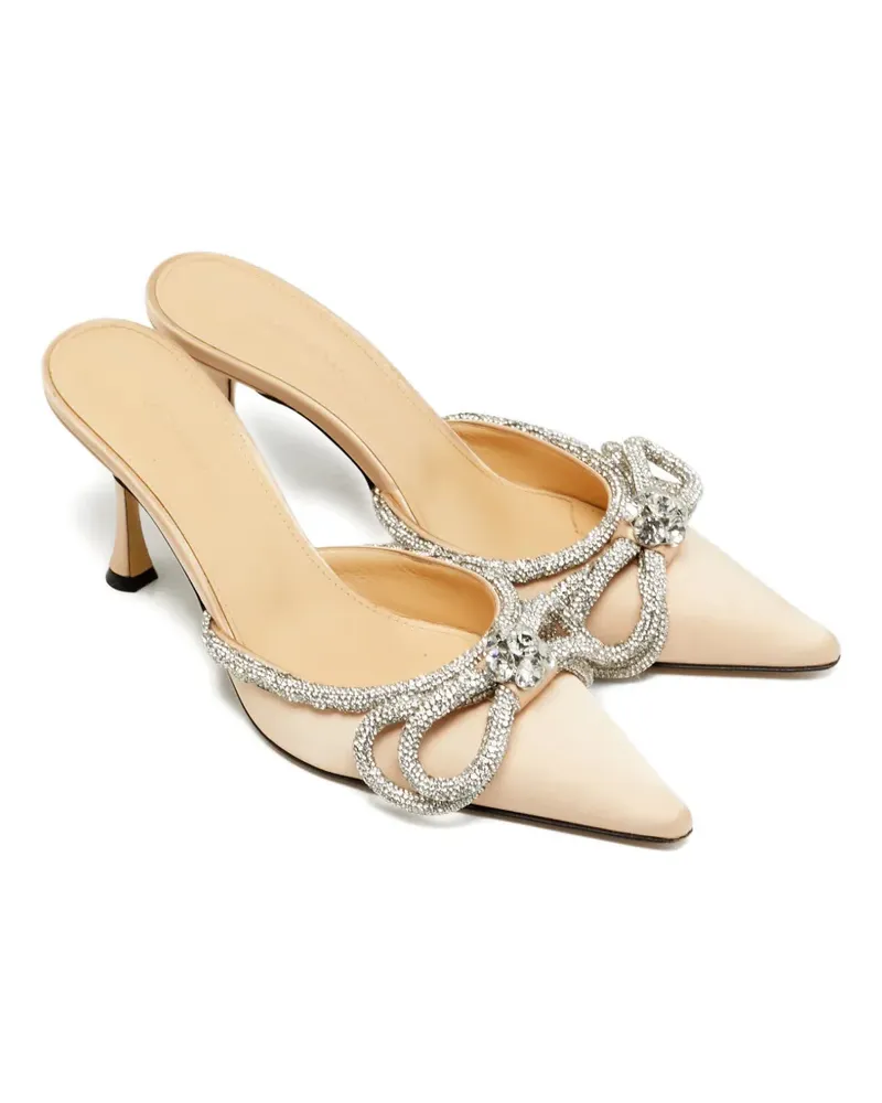 Mach & Mach bow-detail sandals - Nude Nude