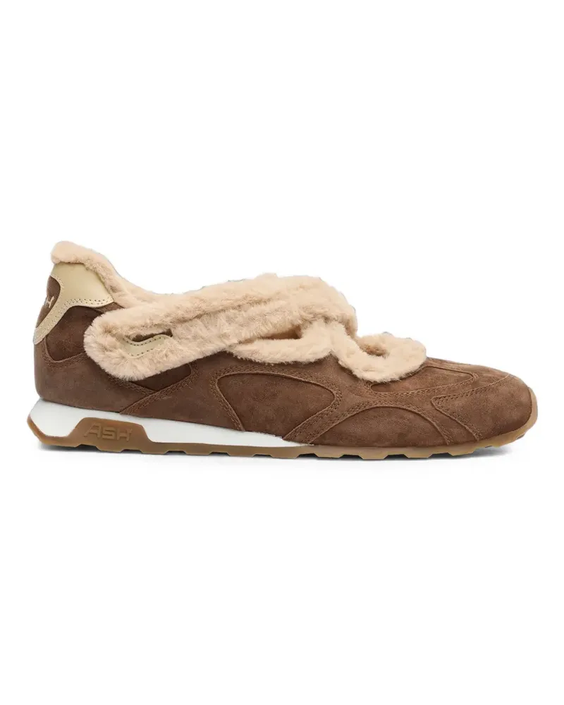 ash Kore Bis Slip-On-Sneakers mit Pelzbesatz - Braun Braun