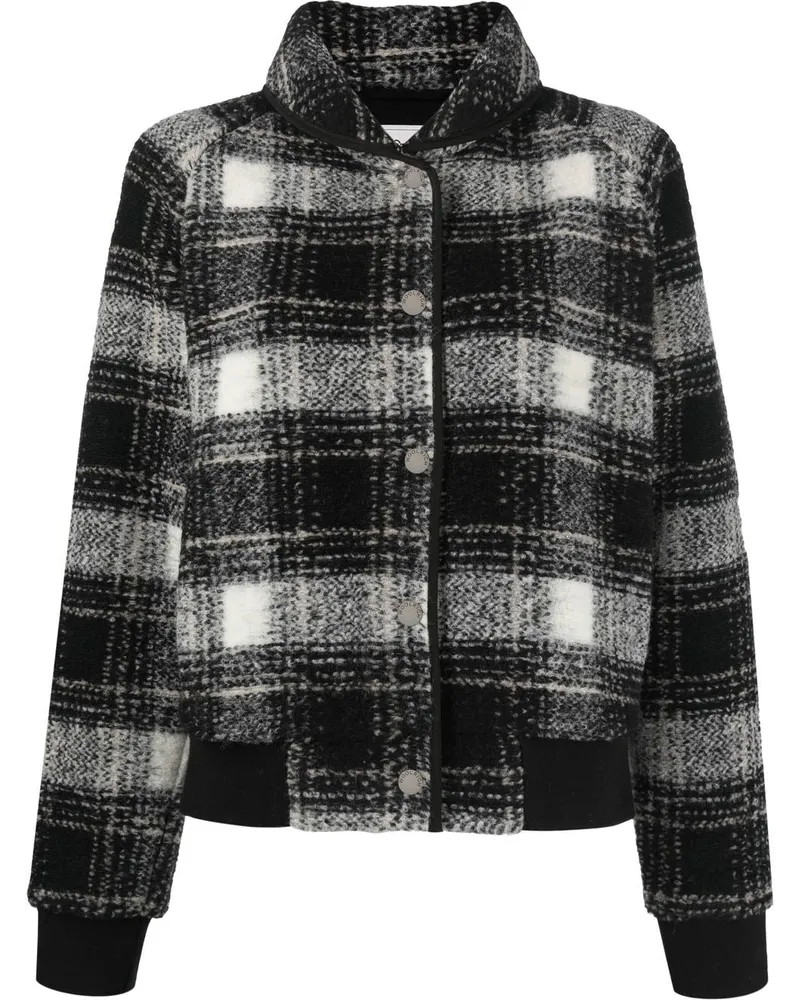 Woolrich Karierte Gentry Bomberjacke - Schwarz Schwarz