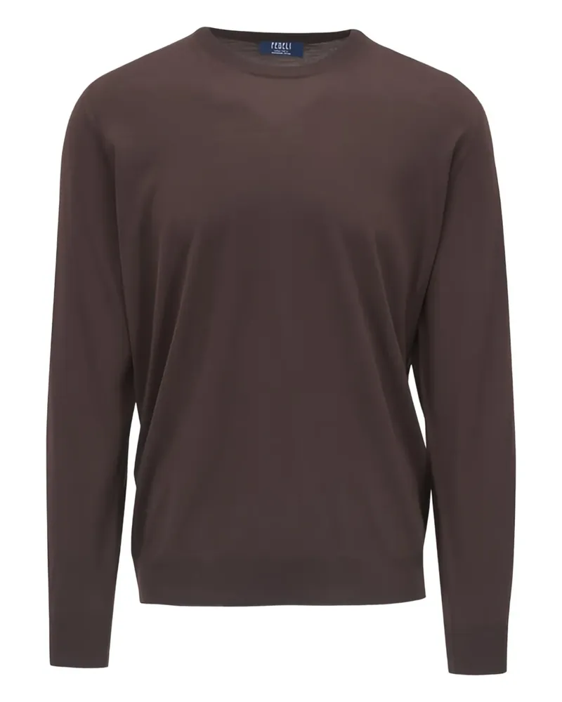 Fedeli Pullover mit Rundhalsausschnitt - Braun Braun