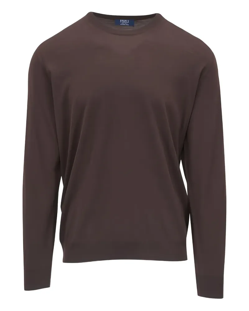 Fedeli Pullover mit Rundhalsausschnitt - Braun Braun