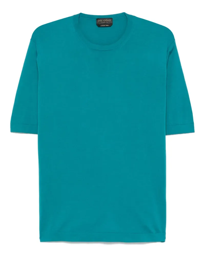Dell'oglio Gestricktes T-Shirt - Blau Blau
