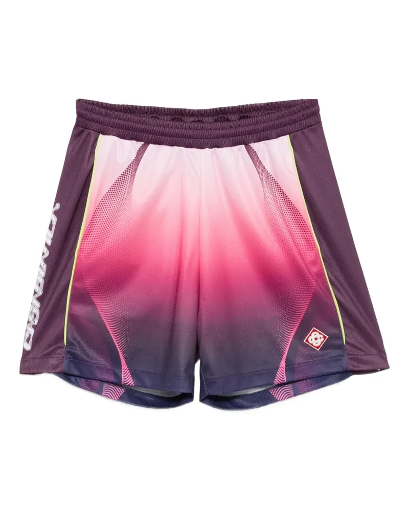Casablanca Paris Aubergine Shorts mit Farbverlauf - Rosa Rosa