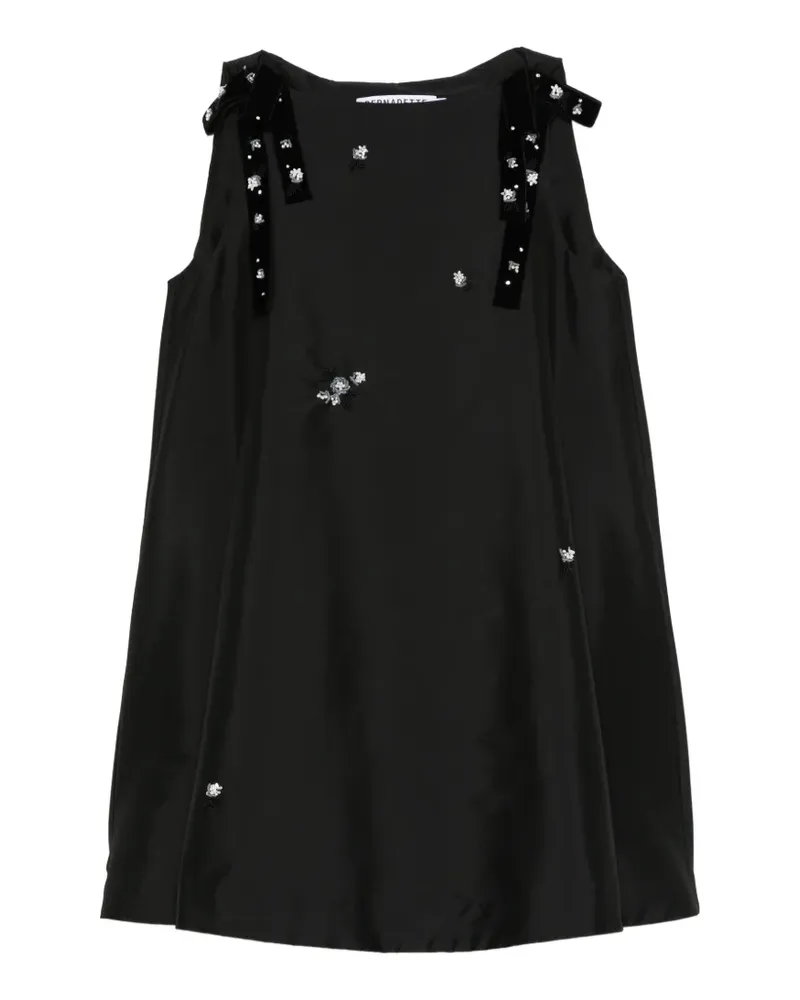 BERNADETTE dress Melody embroidered - Schwarz Schwarz