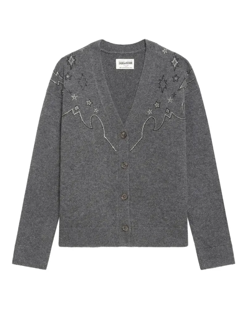 Zadig & Voltaire Mirkaz Cardigan aus Kaschmir - Grau Grau
