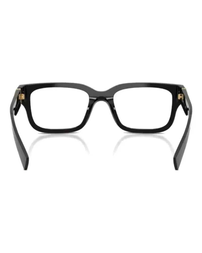 Miu Miu logo-detail square-frame glasses - Schwarz Schwarz