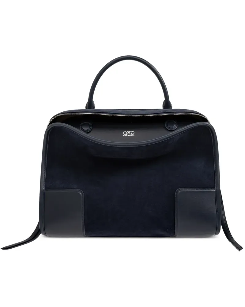 Loewe large Amazona 180 bag in suede - Blau Blau