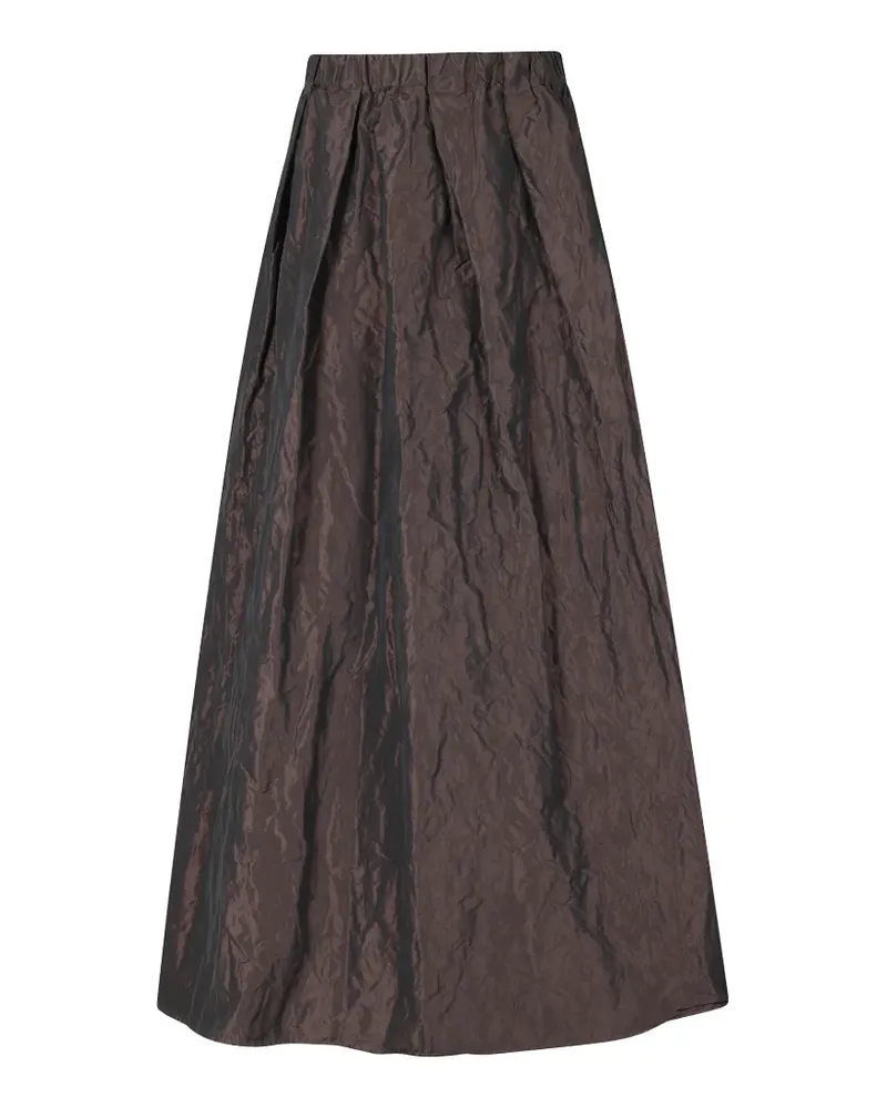 Antonelli Firenze crinkled-finish maxi skirt - Braun Braun