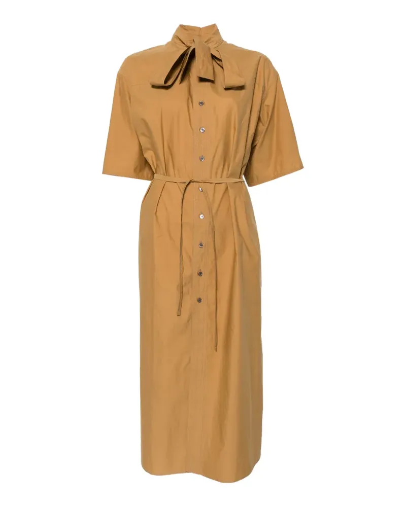 Christophe Lemaire Kleid mit Schleifenkragen - Nude Nude