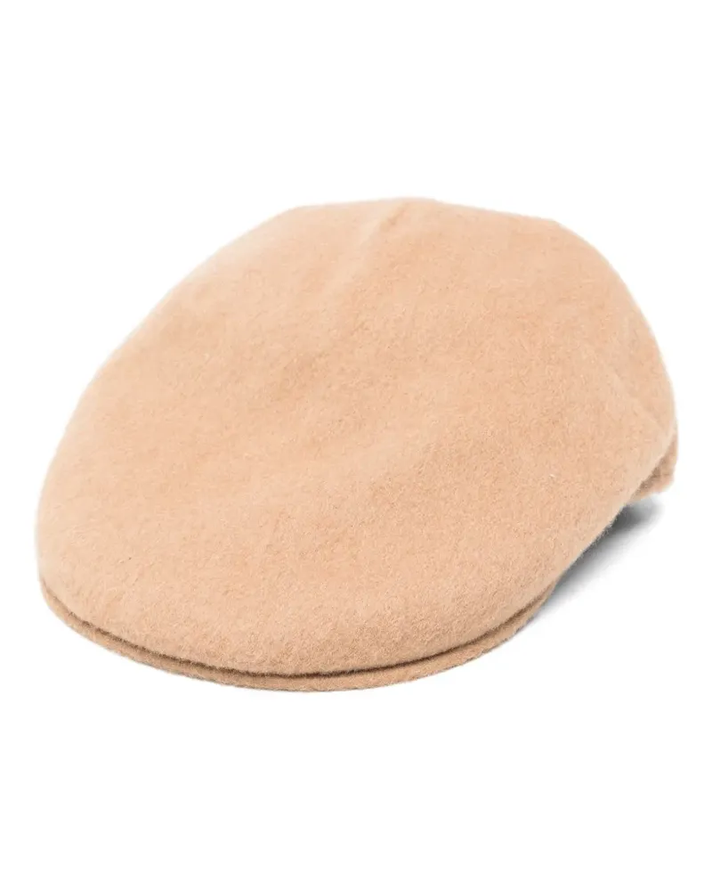 Borsalino Parigi Hut mit Logo-Patch - Nude Nude