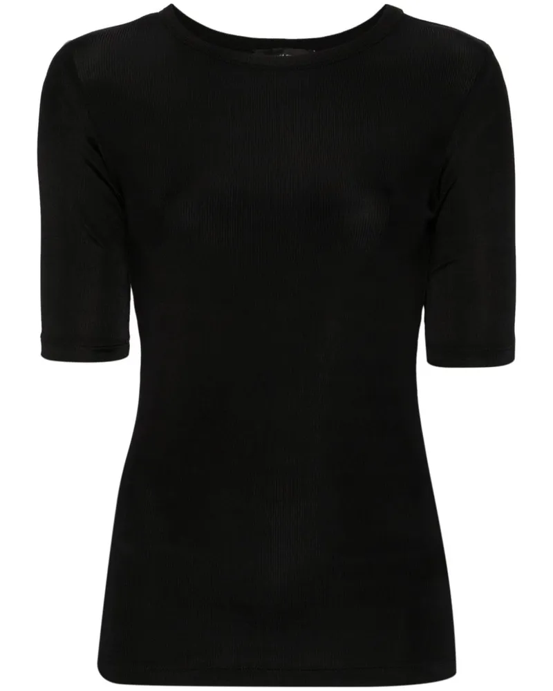 Fabiana Filippi T-Shirt mit Cut-Out - Schwarz Schwarz