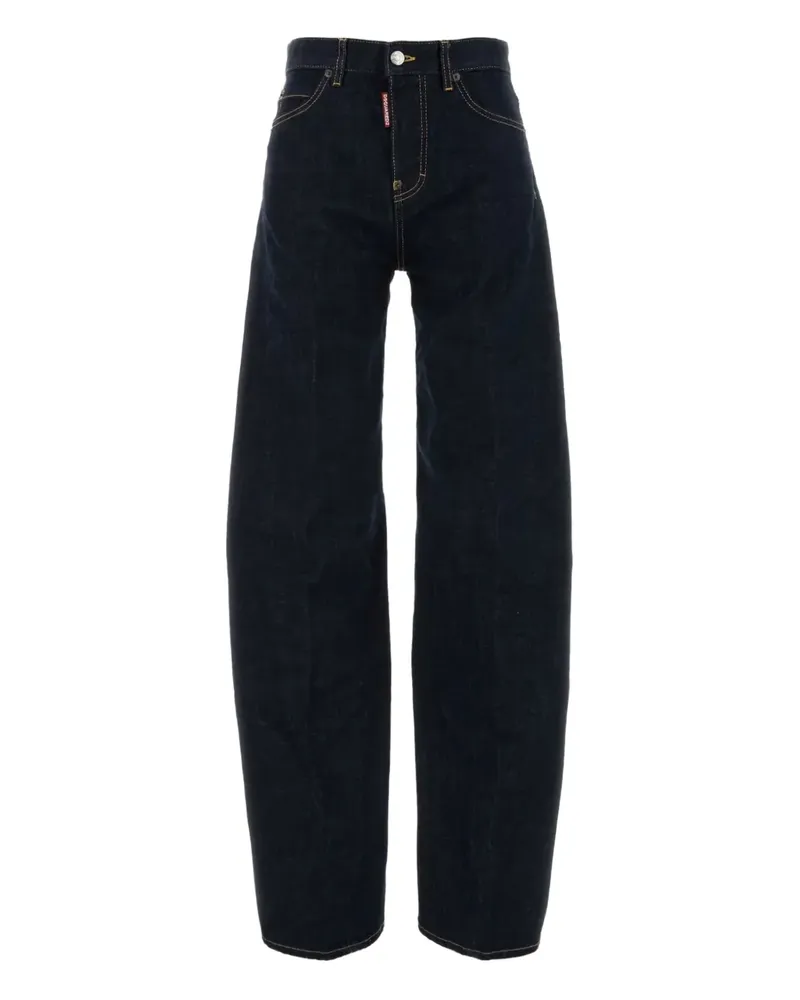 Dsquared2 Wide-Leg-Jeans - Blau Blau