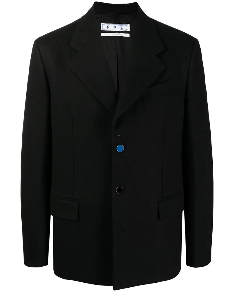 OFF-WHITE Einreihiges Sakko - Schwarz Schwarz
