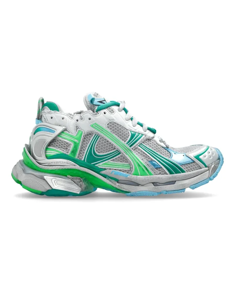 Balenciaga Runner Sneakers mit Mesh-Einsatz - Silber Silber
