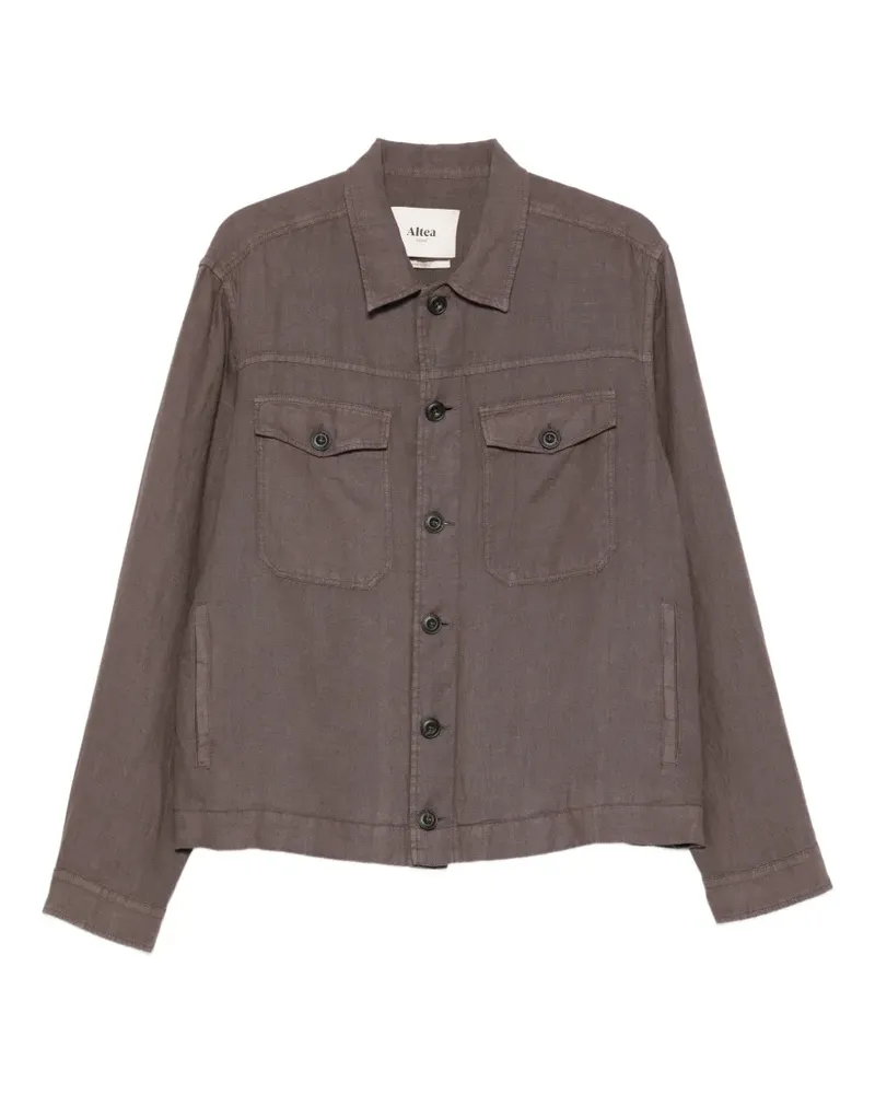 Altea buttoned linen jacket - Braun Braun