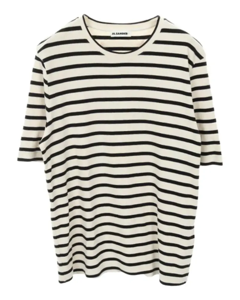 Jil Sander 2000s gestreiftes T-Shirt - Nude Nude