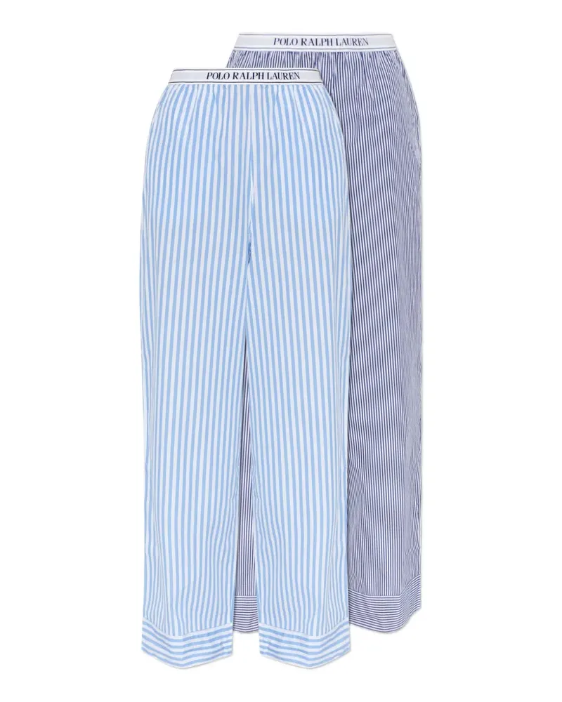 Ralph Lauren Gestreifte Pyjama-Hose - Weiß Weiß