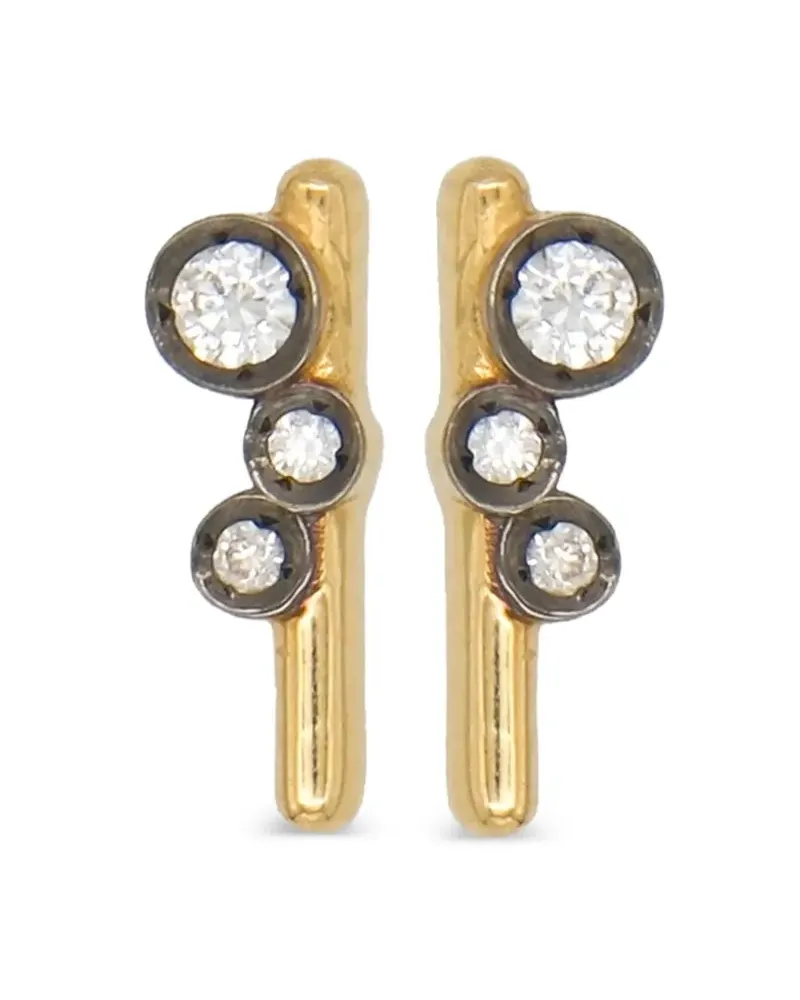 Yannis Sergakis 18kt Celeste Gelbgoldohrringe mit Diamanten Gold