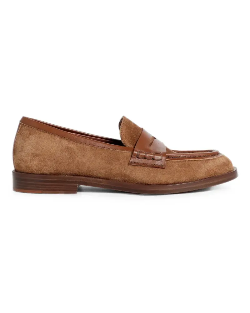 FESTA Milano Idrea leather-trim loafers - Braun Braun