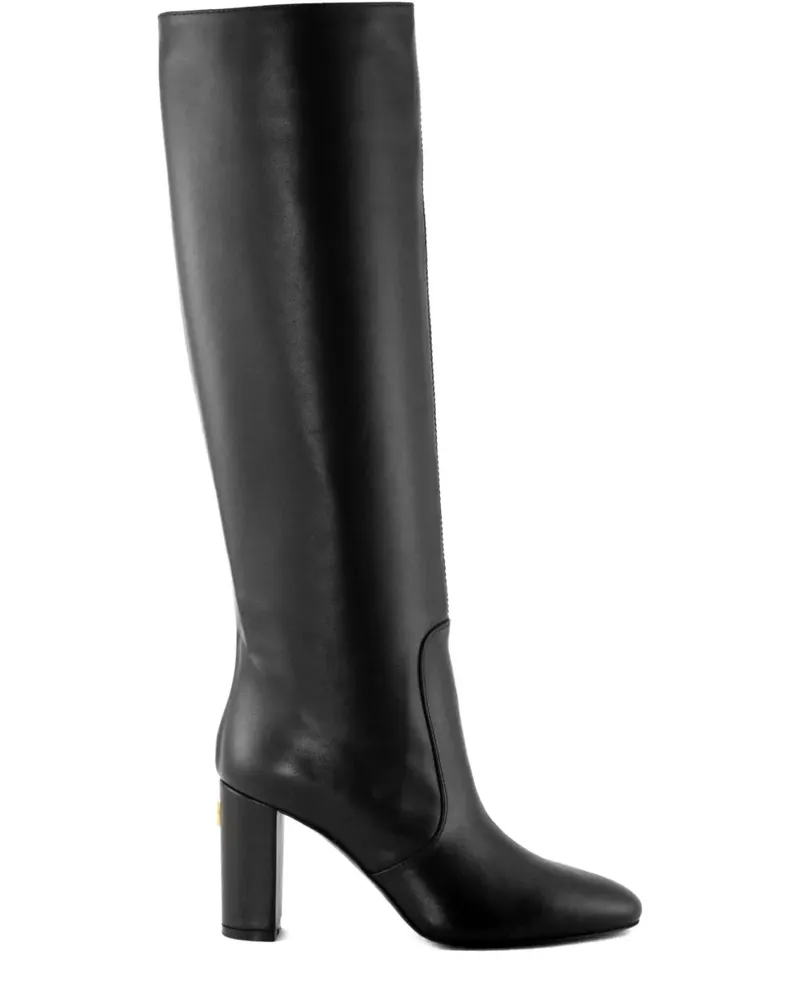 Via Roma 15 Stiefel mit Blockabsatz 80mm - Schwarz Schwarz