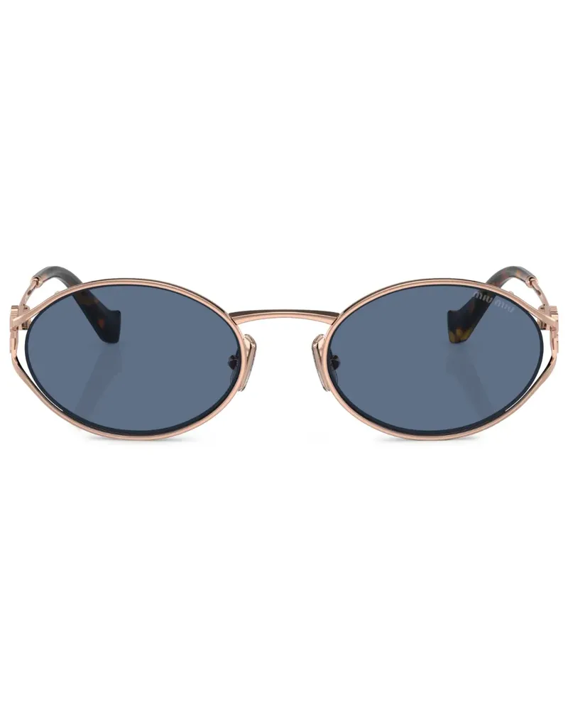 Miu Miu Sonnenbrille mit ovalem Gestell - Rosa Rosa