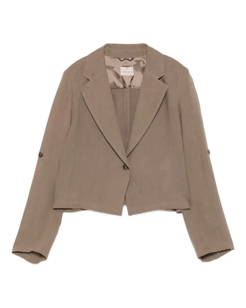 MARELLA Papiro Cropped-Jacke aus Leinen - Nude Nude