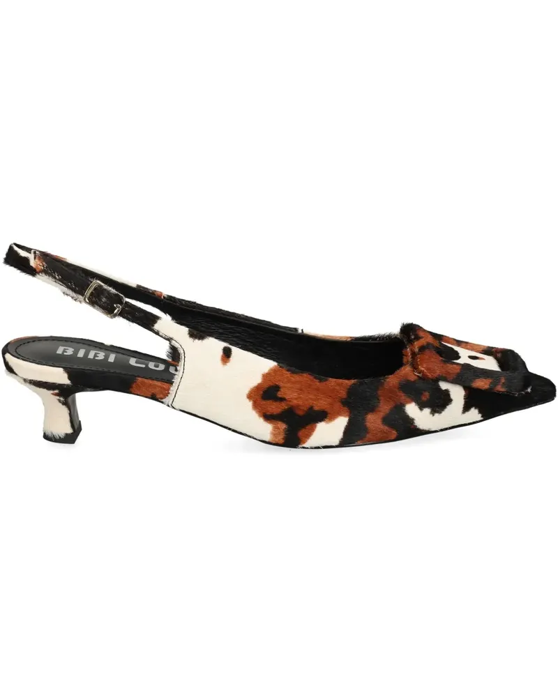 Bibi Lou Slingback-Pumps mit Schnalle - Weiß Weiß
