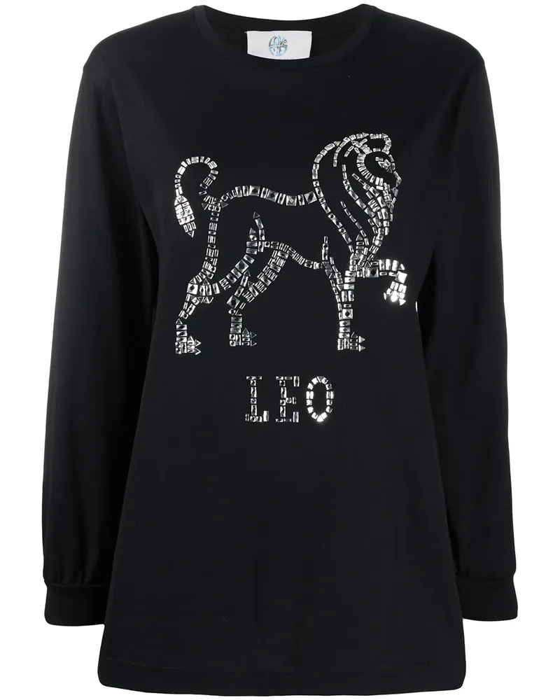 Alberta Ferretti Pullover mit Kristallen - Schwarz Schwarz