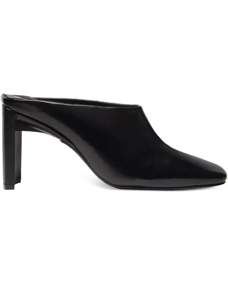 Miista Justyna Mules mit Blockabsatz 85mm - Schwarz Schwarz