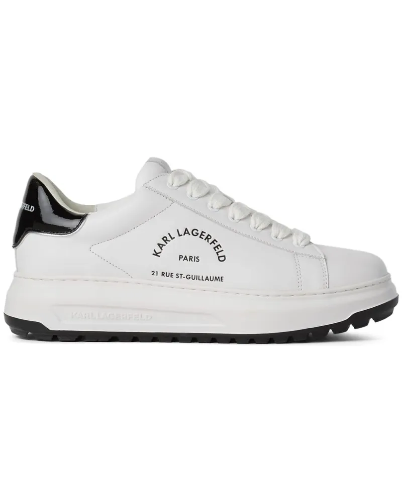 Karl Lagerfeld Kapri Sneakers mit Logo - Weiß Weiß
