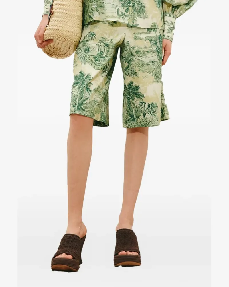 ALEMAIS Sara Shorts mit Print - Grün Grün