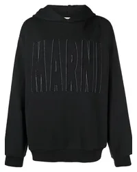 Marni Hoodie mit Logo-Applikation Schwarz