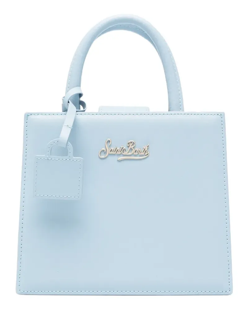 MC2 Saint Barth leather top-handle shoulder bag - Blau Blau