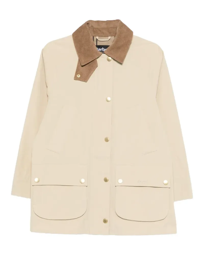 Barbour Glynis Mantel mit Cordkragen - Nude Nude