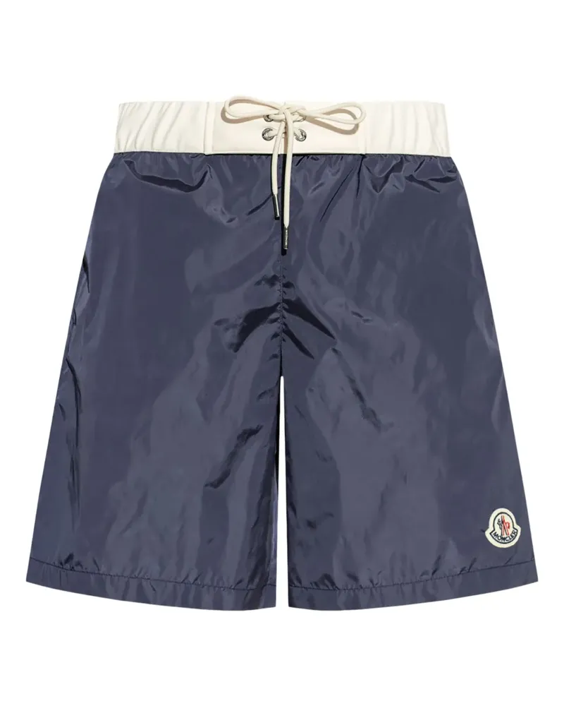 Moncler Badeshorts mit Logo - Blau Blau