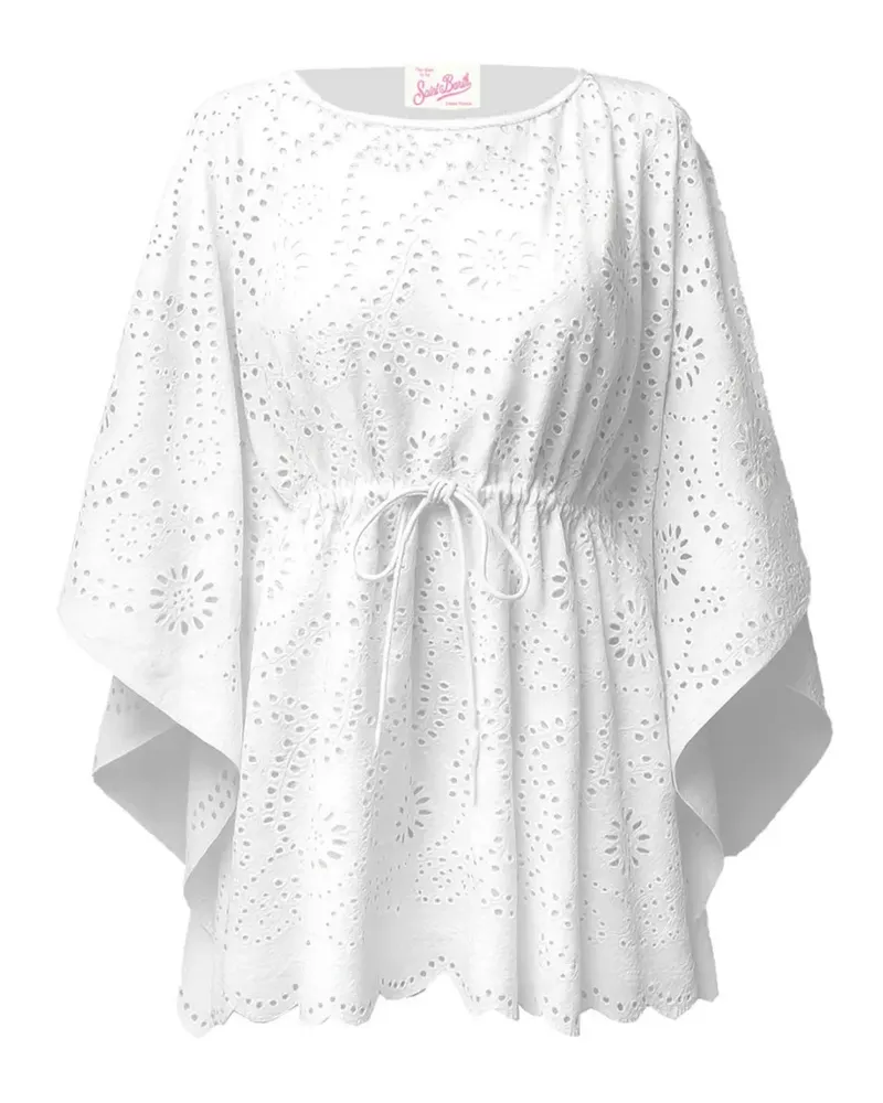 MC2 Saint Barth drawstring-waist beach cover-up - Weiß Weiß