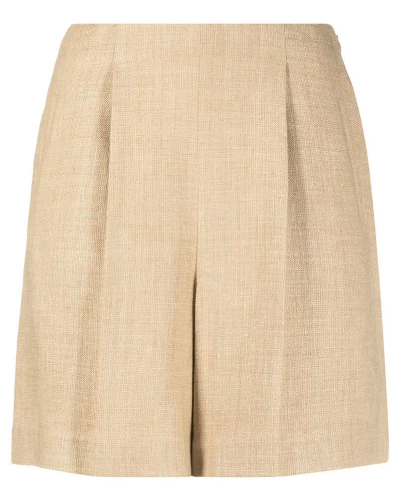 Ralph Lauren Hoch sitzende Shorts - Nude Nude