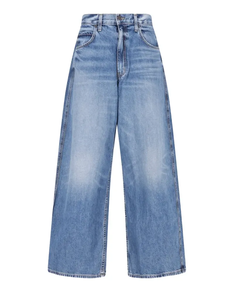 Nili Lotan Ausgeblichene Wide-Leg-Jeans - Blau Blau