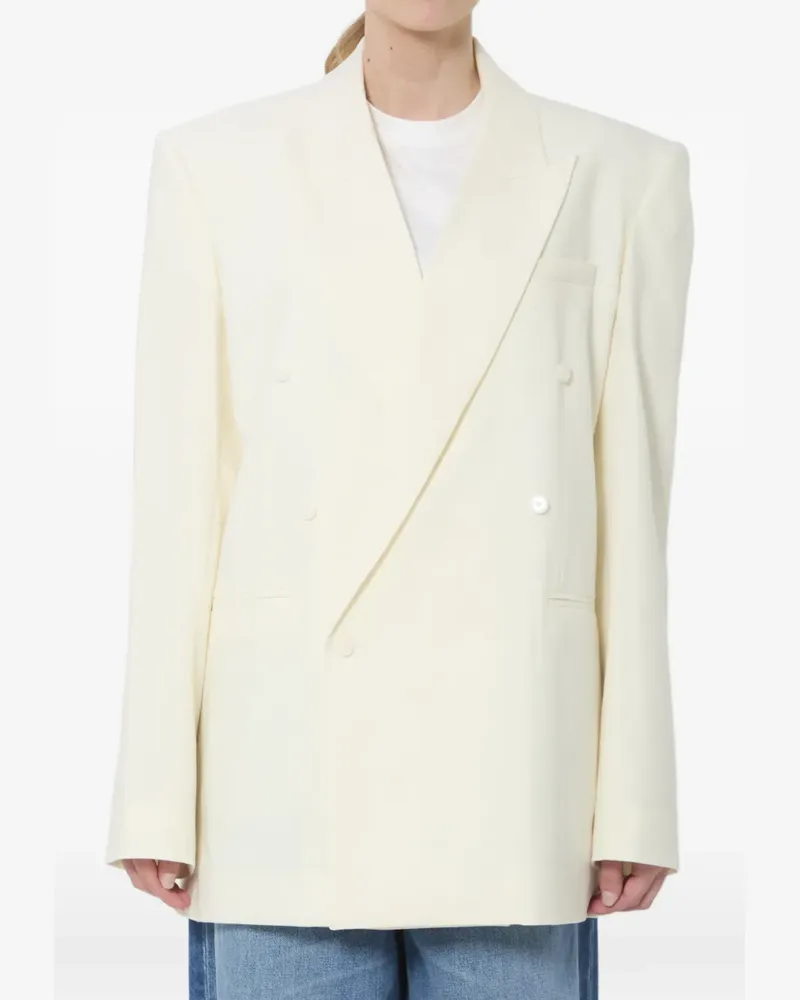 FRANKIE Shop double-breasted Monterey blazer - Weiß Weiß