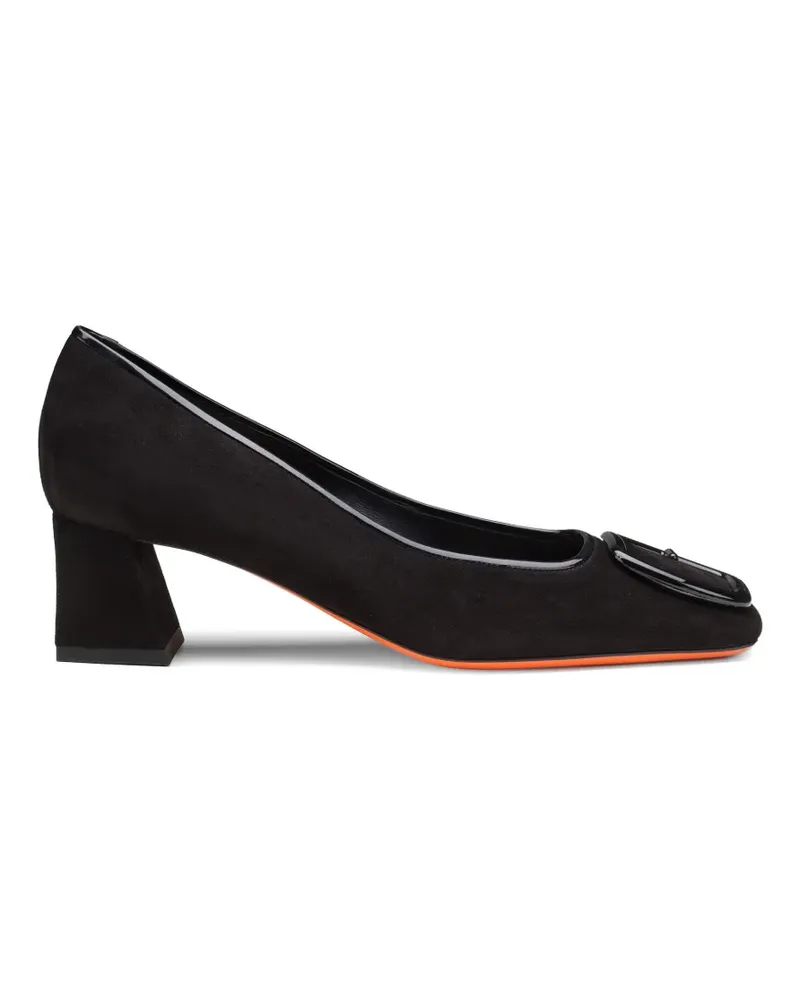 Santoni suede pumps - Schwarz Schwarz