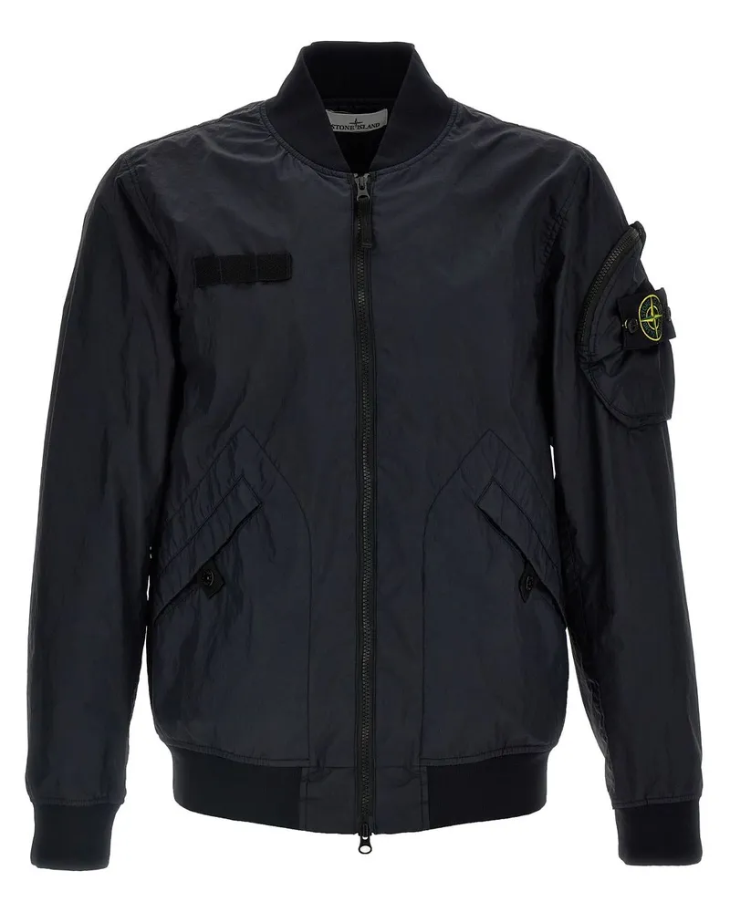 Stone Island Membrana 3L TC Bomberjacke - Blau Blau